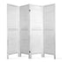4 Panel Room Divider Privacy Screen Folding Partition Home Office White